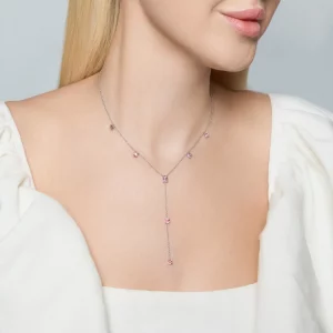 Radiant Diamond & Pink Spinel Choker - Image 3