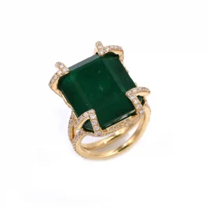 Majestic Emerald Statement Ring - Image 2