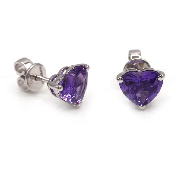 Chic Sparkle: Amethyst Stud Earrings