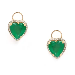 Timeless Glamour: Zambian Emerald Stud Earrings - Image 2