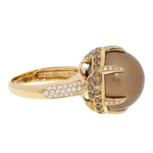 Brown Diamond Cocktail Ring - Image 3