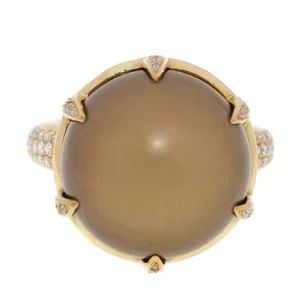 Brown Diamond Cocktail Ring - Image 4