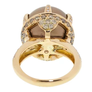 Brown Diamond Cocktail Ring - Image 5