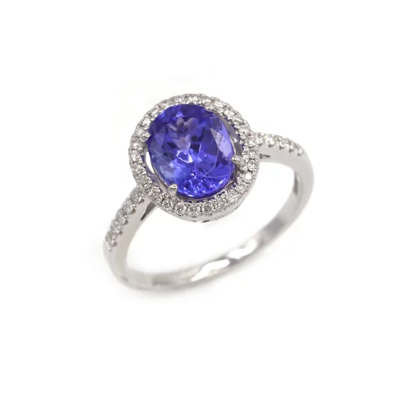 Exquisite Tanzanite & Diamond Ring
