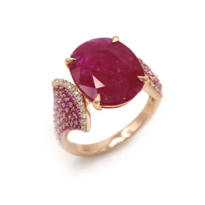 Gemstone Harmony Ring in Rose Gold - Image 2