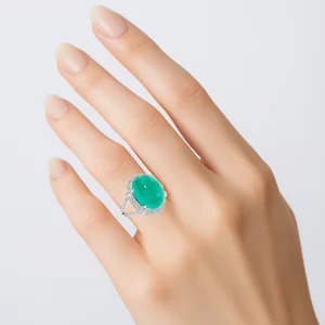 Emerald Majesty: Cocktail Ring - Image 6
