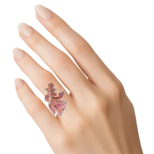 Goldfish Diamond Ring in White & Rose Gold - Image 3