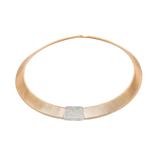 Diamond White & Rose Gold Necklace